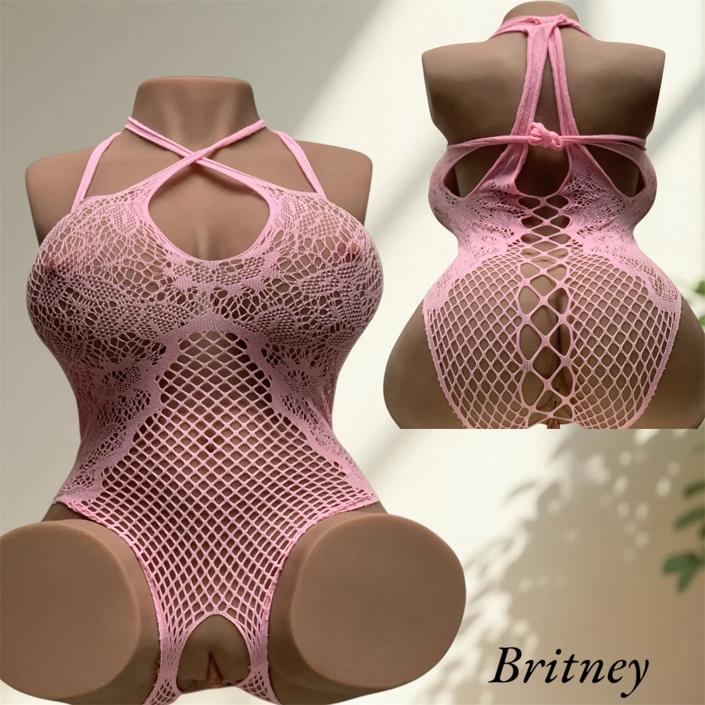 Rosa Netz-Bodysuit – Sinnliche Dessous