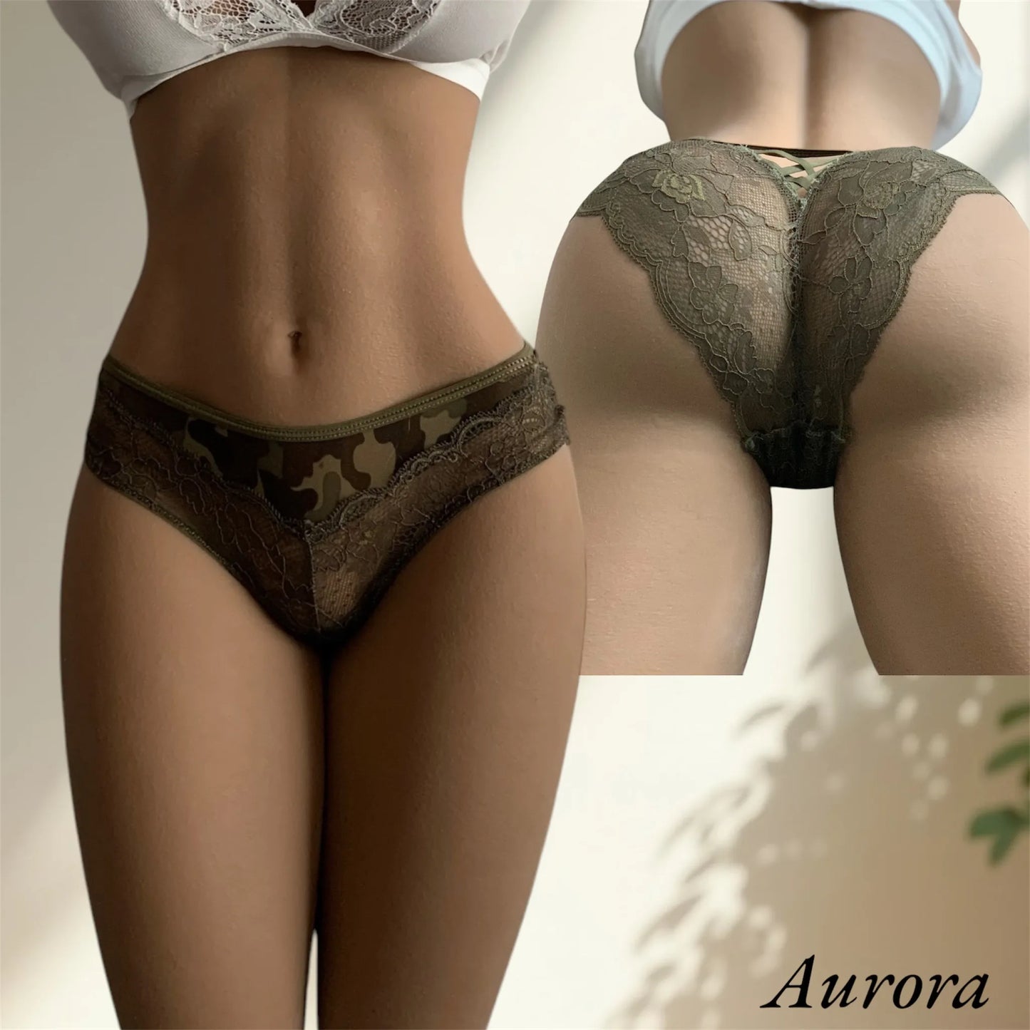 Culotte Camouflage & Lace – Disarming Temptation