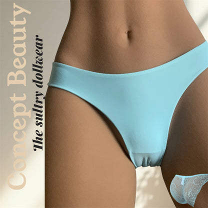 Sky Blue Lace Briefs – Sensual Softness
