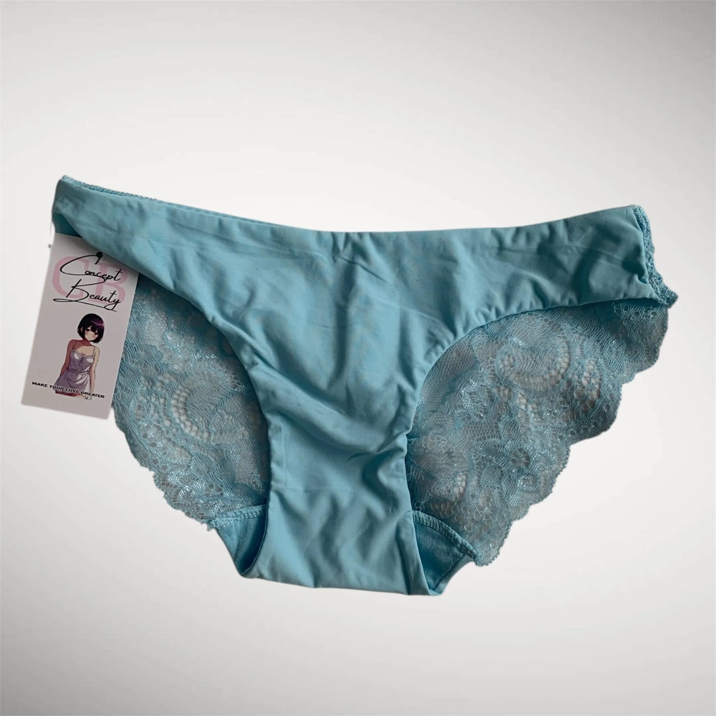 Sky Blue Lace Briefs – Sensual Softness