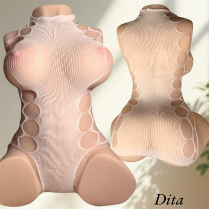 White fishnet mini - Sensual and Refined