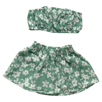 Ensemble Bandeau et Jupe Vert – Style Estival - Tantaly